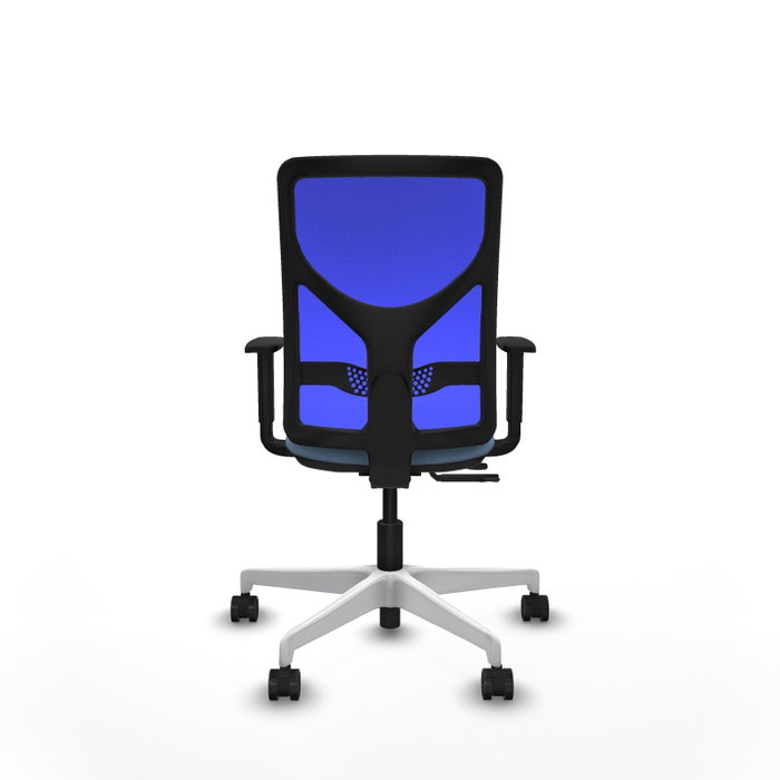 PIQUERAS Y CRESPO Silla de oficina Motilla con mecanismo Sincro/Traslack Azul