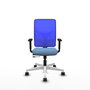 PIQUERAS Y CRESPO Silla de oficina Motilla con mecanismo Sincro/Traslack Azul
