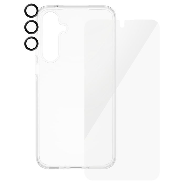PanzerGlass Protector de Pantalla SAFE BUNDLE 3 en 1 - Vidrio Templado Anti-Rayones y Golpes para Samsung Galaxy A55 5G con Kit de Aplicación