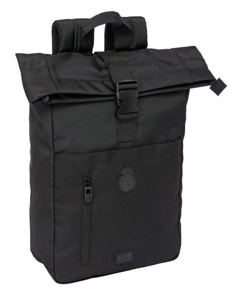 Safta Mochila Solapa Portátil 15,6'' Real Madrid Premium 28x42x13 cm