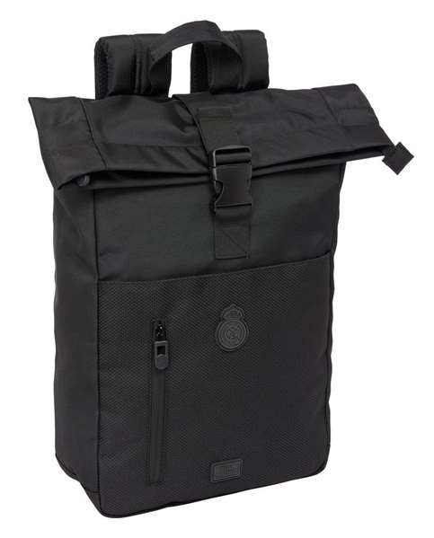 Safta Mochila Solapa Portátil 15,6'' Real Madrid Premium 28x42x13 cm