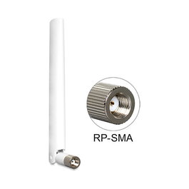 DeLOCK 88460 Antena WLAN Omnidireccional RP-SMA Blanco