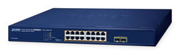Planet GSW-1820HP Switch 16 Puertos PoE Gigabit 10/100/1000T 802.3at + 2 SFP 1000X