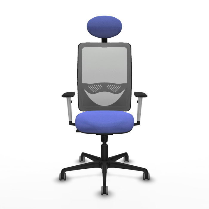 PIQUERAS Y CRESPO Silla de oficina Zulema con mecanismo Sincro, Azul claro y Gris PIQUERAS Y CRESPO Silla de oficina Zulema con mecanismo Sincro, Azul claro y Gris