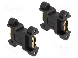 DeLOCK Adaptador HDMI hembra a hembra con conexión de tornillo 66068