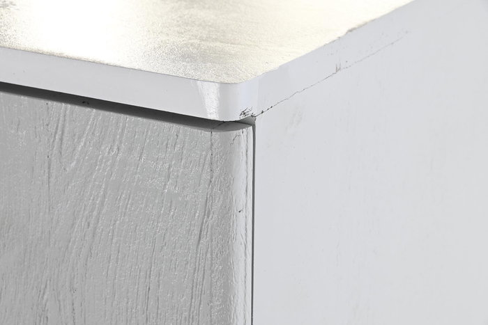 DKD Home Decor Armario Glam Hiras Blanco Dorado 45 x 110 x 85 cm