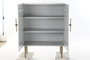 DKD Home Decor Armario Glam Hiras Blanco Dorado 45 x 110 x 85 cm