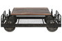 DKD Home Decor Mesa Centro Vintage Negro Marron 48 x 76 x 147 cm