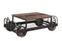 DKD Home Decor Mesa Centro Vintage Negro Marron 48 x 76 x 147 cm