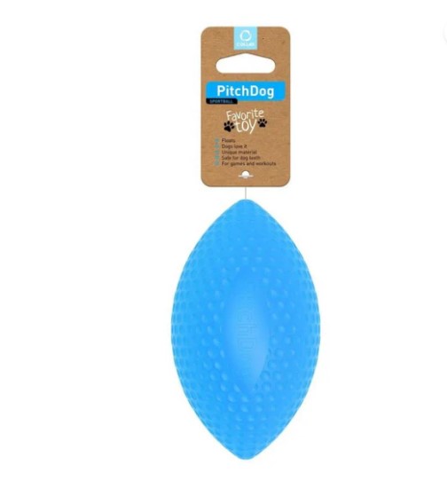 Collar Pet Pitchdog Pelota Ovalada Azul 90x140mm Collar Pet Pitchdog Pelota Ovalada Azul 90x140mm