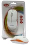 3free Ratón Óptico USB 3F-MCM101/WO Blanco y Naranja