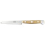 Güde Alpha Cuchillo de Verduras de 9 cm con Madera de Olivo Alta Calidad de la serie Alpha Olive, Marrón/Plata