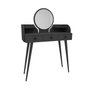 Hanah Home Elegans - Anthracite Mesa de Maquillaje Antracita 93.6 cm Ancho x 133.6 cm Alto x 37 cm Fondo