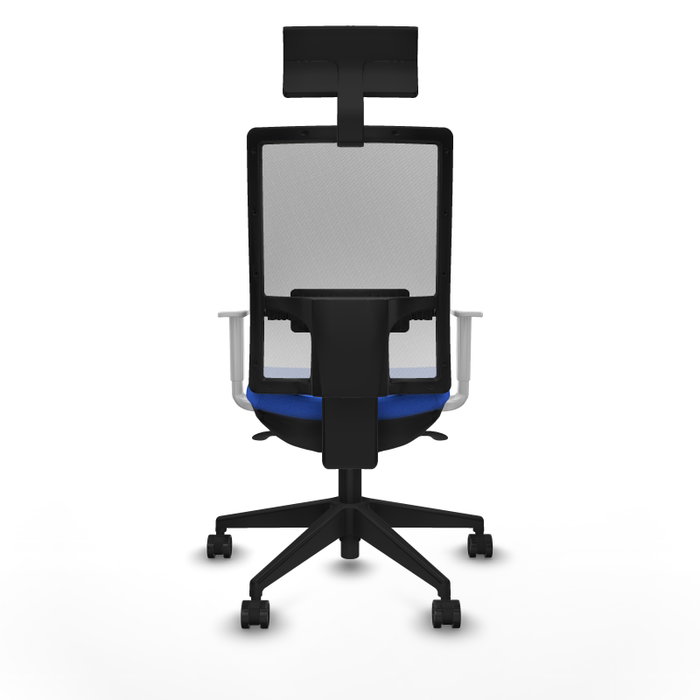 PIQUERAS Y CRESPO Silla de oficina Horna con mecanismo Sincro, Azul y Blanco PIQUERAS Y CRESPO Silla de oficina Horna con mecanismo Sincro, Azul y Blanco