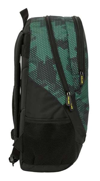 Mochila Escolar Kelme Camo Negro Verde 32 x 44 x 16 cm