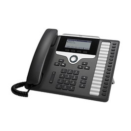 Cisco Teléfono IP 7861 (CP-7861) - 16 Líneas, Color Negro/Plata, PoE, Compatible con Escritorio/Pared, 3.5" LCD