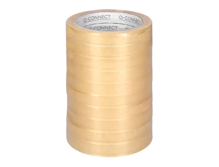 Q-connect Cinta Adhesiva Transparente de 66 m x 15 mm para Embalaje, Uso General, Resistente y Fácil de Cortar - Rollo 66 Metros Q-connect Cinta Adhesiva Transparente de 66 m x 15 mm para Embalaje, Uso General, Resistente y Fácil de Cortar - Rollo 66 Metros