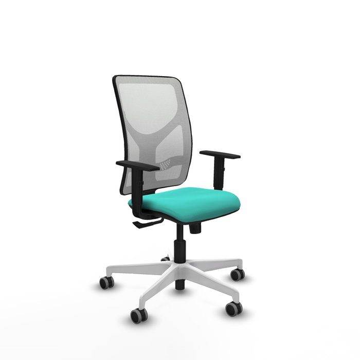 PIQUERAS Y CRESPO Silla de oficina Motilla con mecanismo Sincro, Turquesa y Blanco PIQUERAS Y CRESPO Silla de oficina Motilla con mecanismo Sincro, Turquesa y Blanco