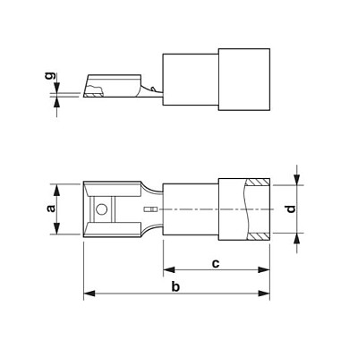 Phoenix Contact Verbinder C-SCFI 1.5/6.3X0.8 Phoenix Contact Verbinder C-SCFI 1.5/6.3X0.8