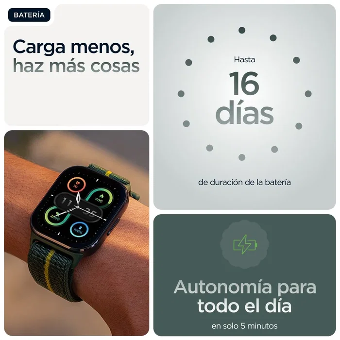 Motorola moto watch fit Verde Trekking con pantalla OLED de 1,9 pulgadas Motorola moto watch fit Verde Trekking con pantalla OLED de 1,9 pulgadas