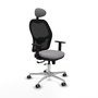 PIQUERAS Y CRESPO Silla de oficina Jorquera Gris y Negro con Mecanismo Sincro/Traslack