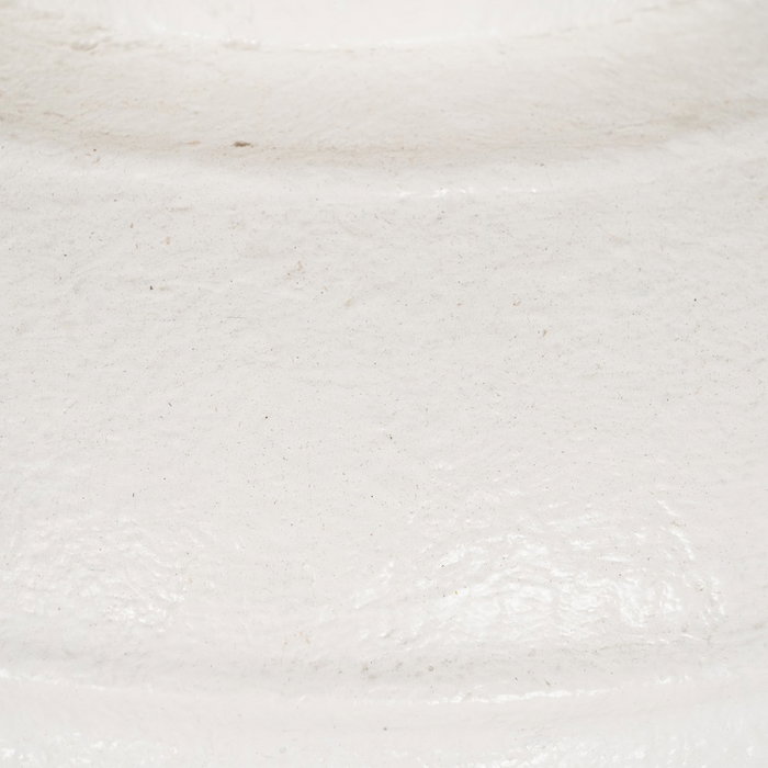 Jarrón Blanco Fibra de Cemento 45 X 45 X 51 cm