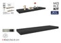 Moblekit Estante Flotante Black 80x23.5x3.8 cm