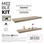 Moblekit Estante Flotante Black 80x23.5x3.8 cm