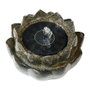 Lumineo Flor - Fuente Solar para Exterior en Forma de Flor, de Resina Sintética Color Piedra, 23 x 14 cm