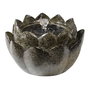 Lumineo Flor - Fuente Solar para Exterior en Forma de Flor, de Resina Sintética Color Piedra, 23 x 14 cm