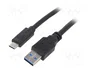 Gembird Cable USB 3.2 Gen 1 USB A a USB C de 1,8 m Negro CCP-USB3-AMCM-6