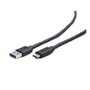 Gembird Cable USB 3.2 Gen 1 de USB tipo A a USB tipo C 1,8 m Negro