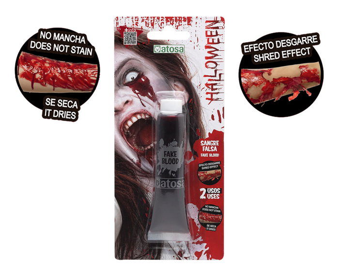 Maquillaje Halloween Sangre Falsa Efecto Desgarro Realista para Disfraces Maquillaje Halloween Sangre Falsa Efecto Desgarro Realista para Disfraces