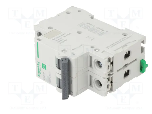 SCHNEIDER ELECTRIC Easy9 Pro EZ9F-C2-2 Interruptor magnetotérmico 2A 2 polos 6kA SCHNEIDER ELECTRIC Easy9 Pro EZ9F-C2-2 Interruptor magnetotérmico 2A 2 polos 6kA