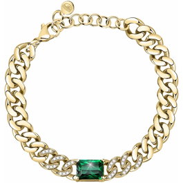 Chiara Ferragni Pulsera J19AUW31 con detalles de esmeralda y dorado