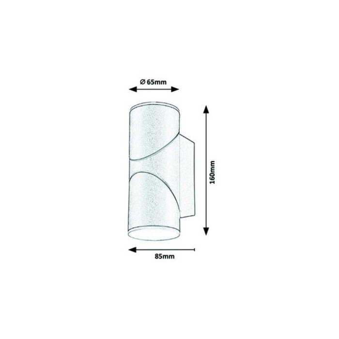 RABALUX Belfast Aplique de Exterior LED Antracita 620Lm