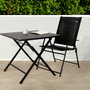 Color Baby Pack de 4 Sillas de Jardín Plegables de Textileno 47x64x95 cm