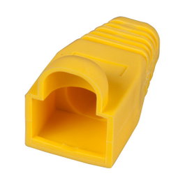 EFB Elektronik Pack de 100 protectores de pestaña para RJ45, amarillo