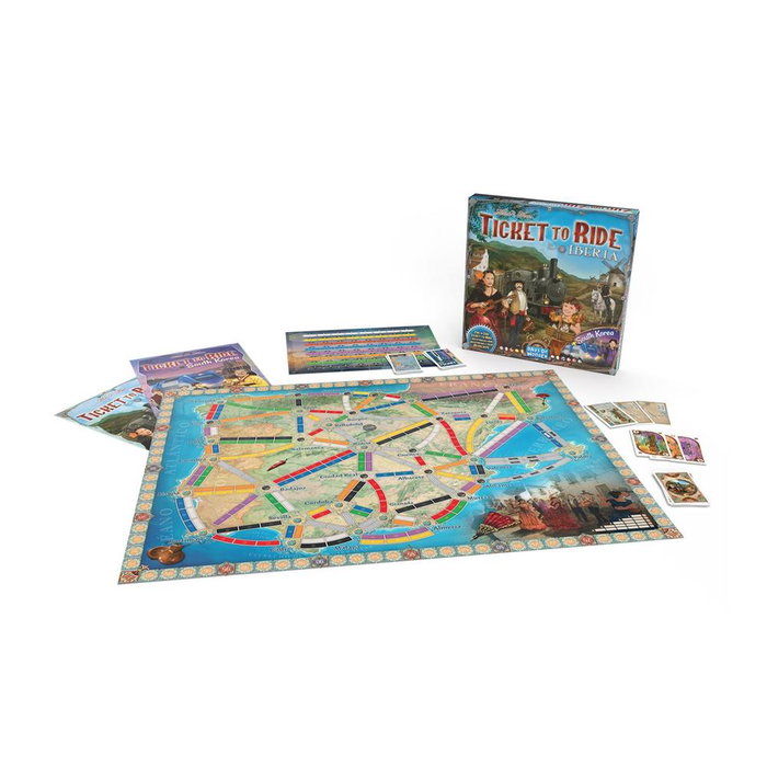 Days of Wonder ¡Aventureros al Tren! Iberia y Corea del Sur Juego de Tablero DW720138 Days of Wonder ¡Aventureros al Tren! Iberia y Corea del Sur Juego de Tablero DW720138