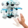 Lexibook Robot programable Powerman con cuestionario, música, juegos, lanzamiento de disco, historias y control remoto (francés)