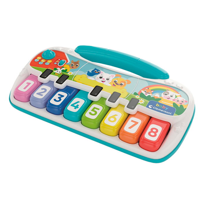Clementoni Piano De Los Animales 17901 - Piano Musical Educativo con 3 Modos de Juego para Bebés +18 Meses