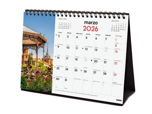 Finocam Calendario de Sobremesa 2026 Ciudades con Encanto Finocam Calendario de Sobremesa 2026 Ciudades con Encanto