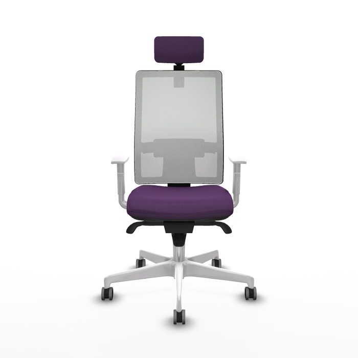 PIQUERAS Y CRESPO Silla de oficina Horna con mecanismo Sincro, Morado y Blanco PIQUERAS Y CRESPO Silla de oficina Horna con mecanismo Sincro, Morado y Blanco
