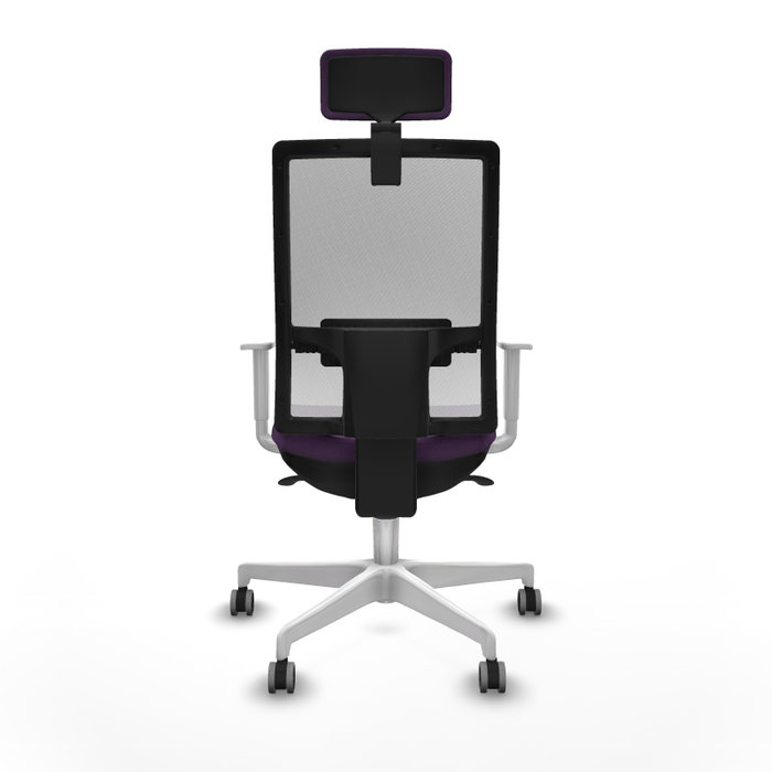 PIQUERAS Y CRESPO Silla de oficina Horna con mecanismo Sincro, Morado y Blanco PIQUERAS Y CRESPO Silla de oficina Horna con mecanismo Sincro, Morado y Blanco