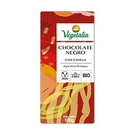 Vegetalia Chocolate Negro con Canela Bio 100g