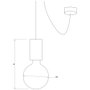 SKD Lámpara Colgante Nagercoil Metal Vintage con Cable Regulable - Modelo P80057