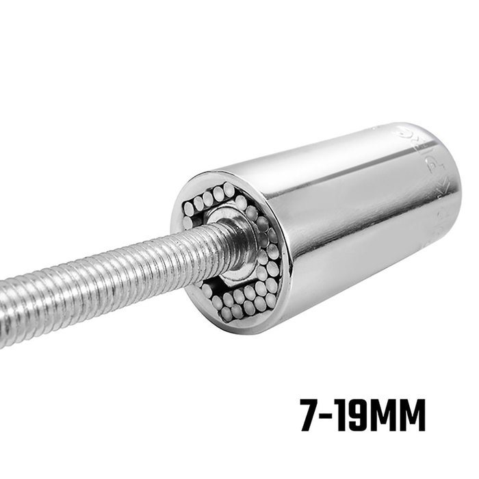 Workpro Vaso Universal 3/8 Pulg 7-19mm Acero Cromado