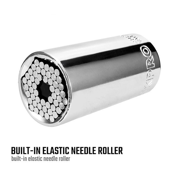 Workpro Vaso Universal 3/8 Pulg 7-19mm Acero Cromado