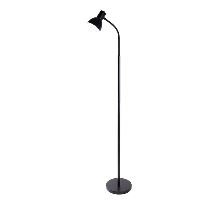 Lámpara de Suelo Recta Vincent estilo nórdico, luz bombilla LED E27 (cálida/fría/neutra/RGB/CCT), para comedor, dormitorio, salón, cafetería SKD-F017-B