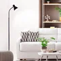 Lámpara de Suelo Recta Vincent estilo nórdico, luz bombilla LED E27 (cálida/fría/neutra/RGB/CCT), para comedor, dormitorio, salón, cafetería SKD-F017-B